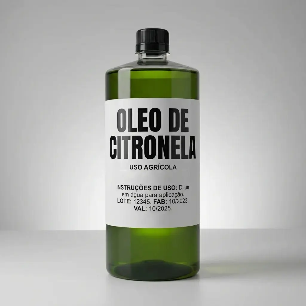 Óleo de Citronela Concentrado – Repelente Natural para Agricultura, Jardinagem e Hidroponia 30cc