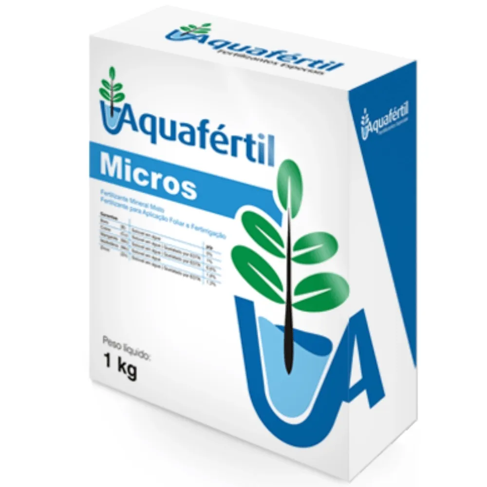 [NUT-00004] Aquafertil Micros 1kg – Micronutrientes Quelatizados para Hidroponia com Molibdênio