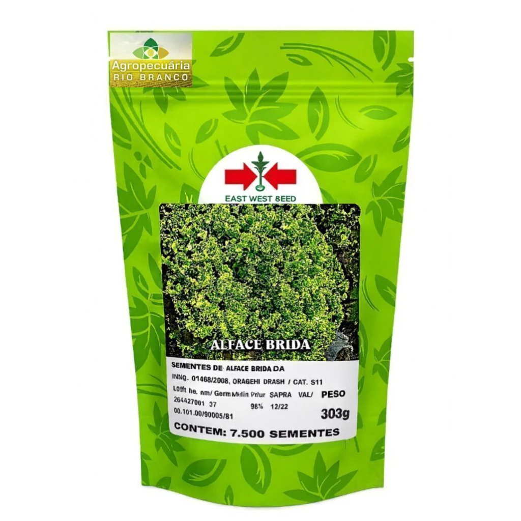 Semente de Alface Crespa Brida Hortec 1kg – Alta Resistência e Ciclo Rápido